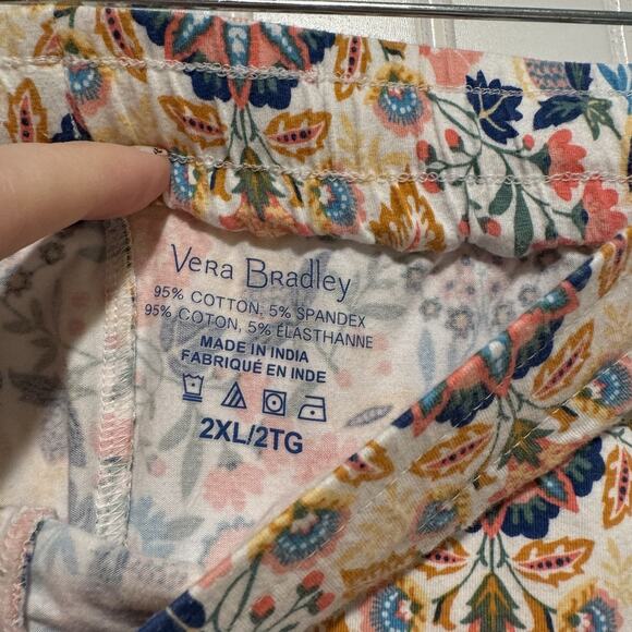 Vera Bradley Floral Cotton Pajama Set Plus Size 2X - Picture 7 of 8